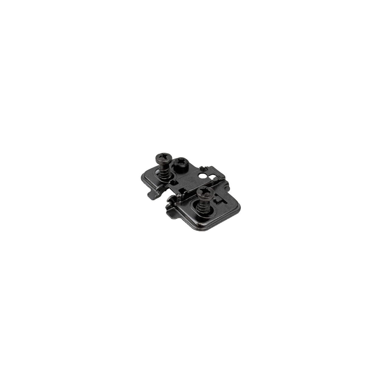 Premio, (DTC), Two Holes Cam-adjustable Anyway Snap-on Mounting Plate with euro screw, H=0, Titanium Black