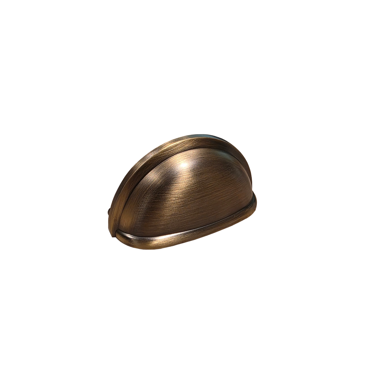 Brescia, Cup Handle, Brushed Antique Brass, 76mm Hole Centres