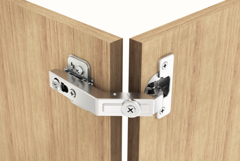 Premio, (DTC), Cam-adjustable Anyway Snap-on Soft-close 135 degree angle Hinge, Full Overlay, 48CC, Nickel Plated