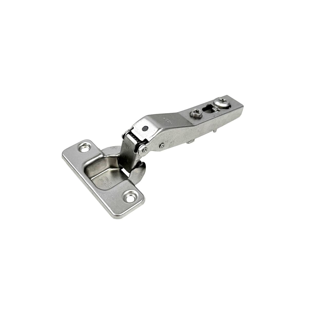 Premio, (DTC), Cam-adjustable Anyway Snap-on Soft-close 30 degree angle Hinge, Full Overlay, 48CC, Nickel Plated