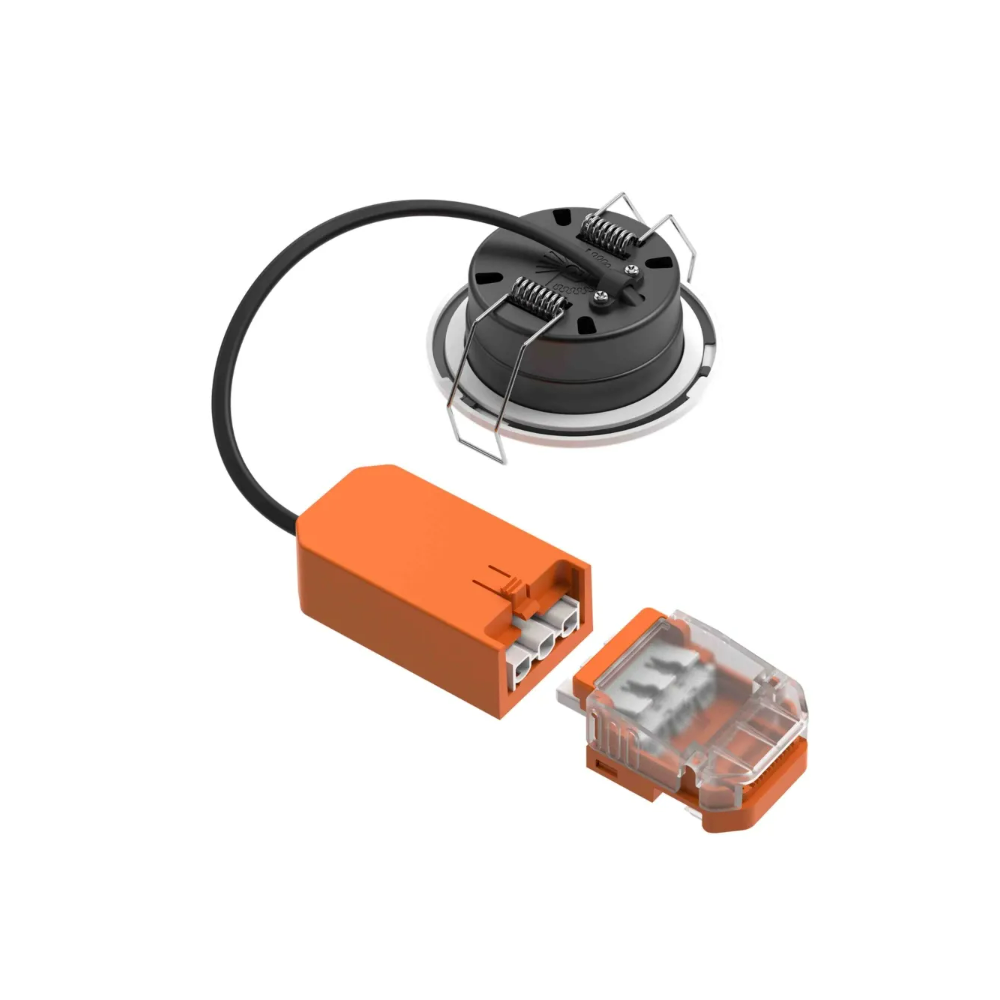 Murcia, 6w Switchable 3000k/4000k/6000k, Fire Rated Dimmable Downlight, Black/White