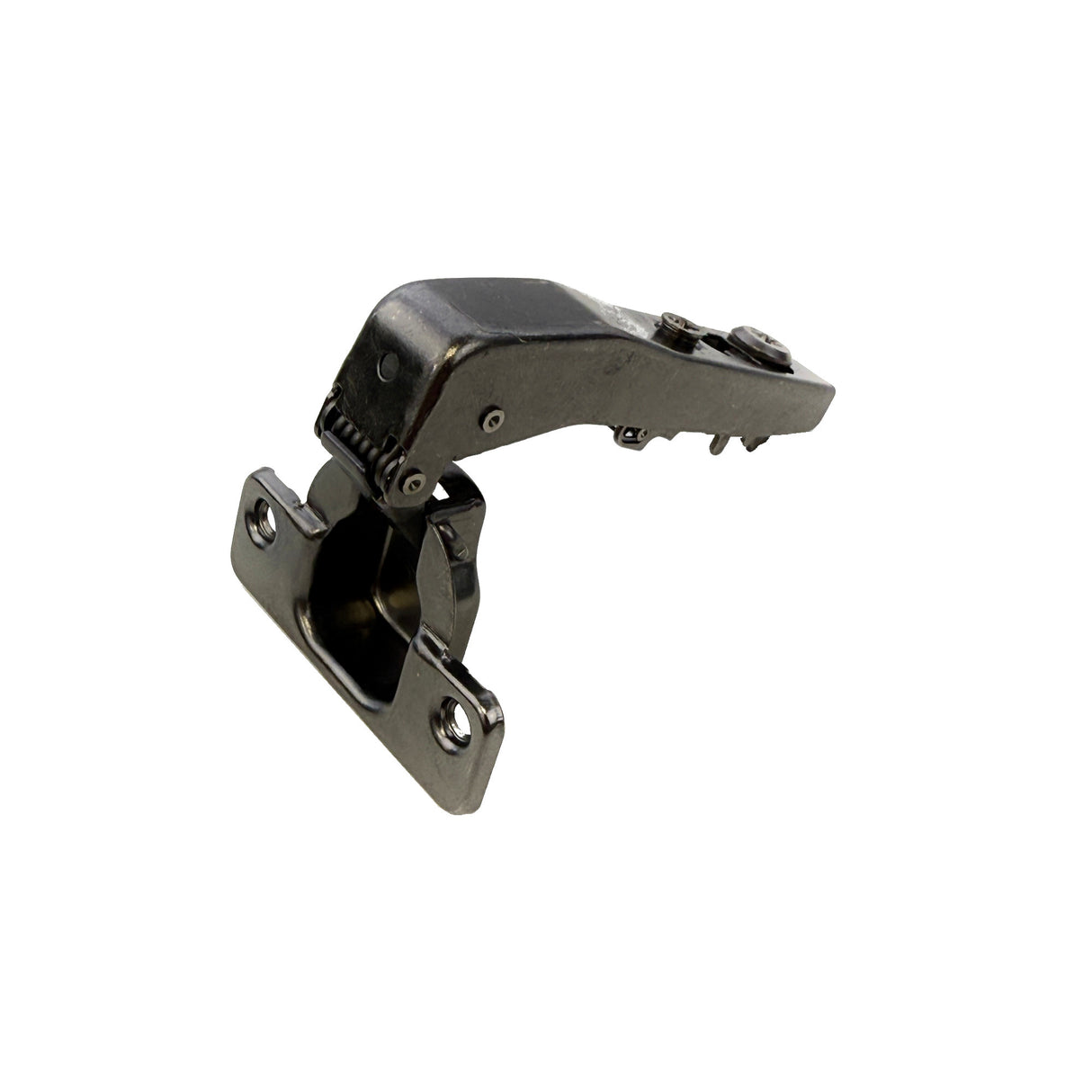 Premio, (DTC), Cam-adjustable Anyway Snapon Soft-close 90 degree angle Hinge, Full Overlay, 48CC, Titanium Black