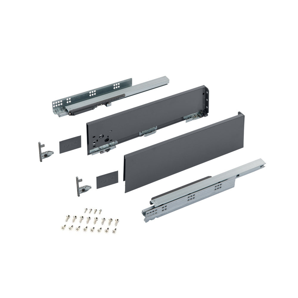 Twin Pro, 126mm Mid Drawer Runner System, Double Wall Drawer Box & Slides