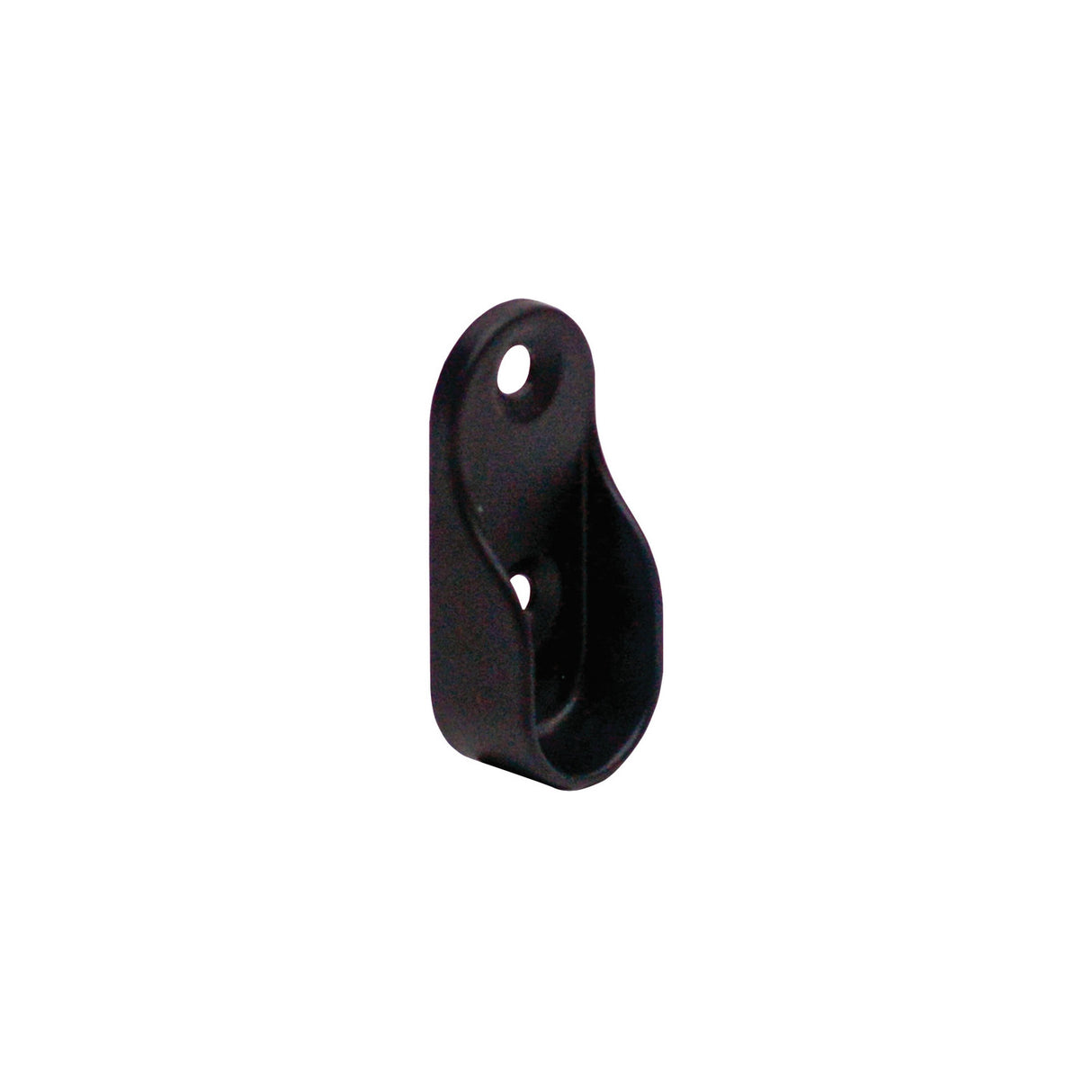 Matt Black Oval Wardrobe Rail End Cup