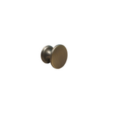 Brescia, Knob Handle, Brushed Antique Brass, 33mm Diameter, Centre Fixing