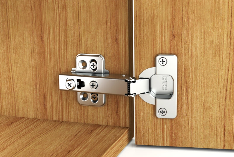 Premio, (DTC), 110 Deg. Cam-adjustable Anyway Snap-on Soft-close Hinge, Full Overlay, 48CC, Nickel Plated