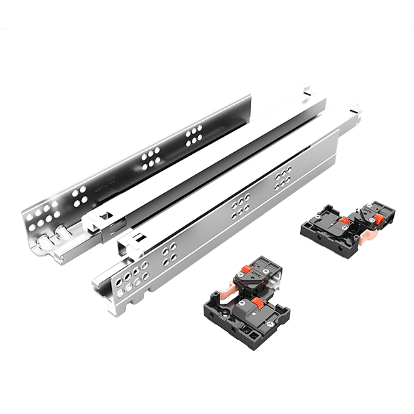 DS SLIDE Soft-Close Undermount Drawer Slides – 35 kg Load, Full Extension, 3D Locking, Suits 18mm Board, 270–600mm