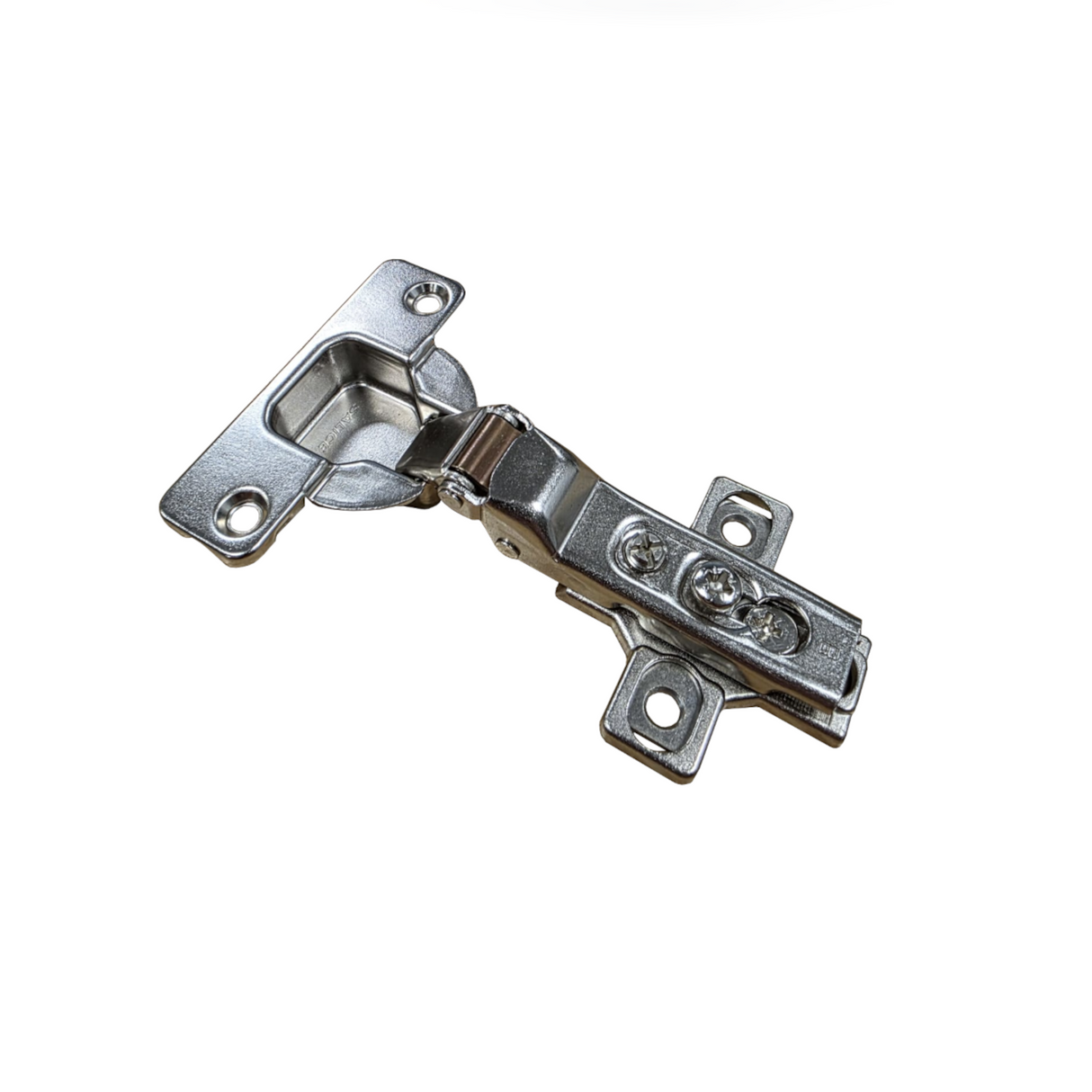 Salice 94° Standard Fridge Hinge, Includes Slide On Euro Plate, Non-Soft Close, Nickel Plated