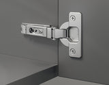 Salice 94° Standard Fridge Hinge, Includes Slide On Euro Plate, Non-Soft Close, Nickel Plated