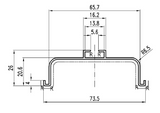 Gola C Profile Horizontal, Kitchen Drawer Profile, 4.1 Metre Length