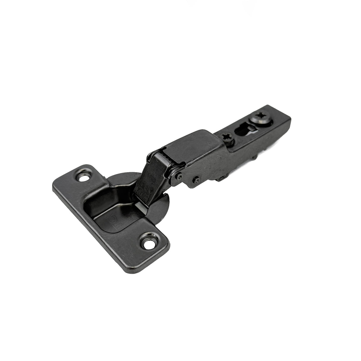 Premio, (DTC), 110 Deg. Cam-adjustable Anyway Snap-on Soft-close Hinge, Half Overlay, 48CC, Titanium Black