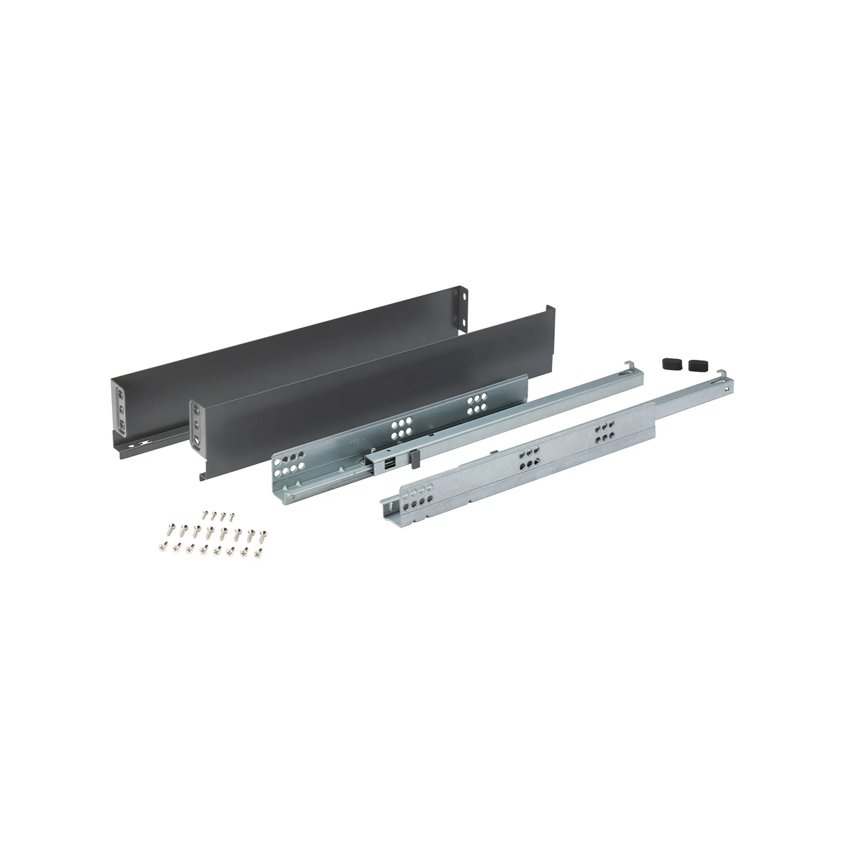 Ultra-Slim 84mm, Soft Close Full Side Drawer Runner System, D270-450mm x H84mm